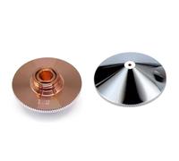 Buse de découpe laser, buse de calibre monocouche pour tête de découpe laser à fibre D28-M11/D32-M14 H15, matériau en laiton de haute qualité pour laser à fibre CO2 D32-M14_10pcs Double:3.5mm