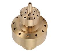 Buse de fontaine à eau en laiton pour bassin de jardin, buse de fontaine à double colonne, buse de fontaine à musique, buse de paysage, buse de fontaine à eau, buse de fontaine à deux couches (G1.5in)