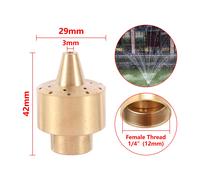 Buse De Fontaine À Filetage Femelle En Laiton,Colonne D'eau De Feu D'artifice,Fontaine De Jardin,Parc,Sécuritaires,Paysage,Musique,1/4 Po,1/2 Po,3/4 Po,1 Po,1.5 Po,2 Po - Type 1i4 Inch