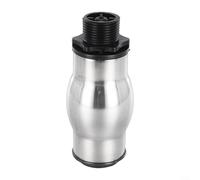 Buse de fontaine en acier inoxydable pour bassin de jardin et fontaine extérieure, tête de pulvérisation colonne en mousse pour bassins, fontaines et piscines, design facile à installer, 1 pièce noire