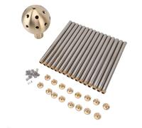 Buse de Fontaine G1 Pouce en Laiton et Acier Inoxydable, Tête de Jet Jardin Étang Piscine - Effet Pissenlit Éclatant, Installation Facile, Décoration Paysagère Durable