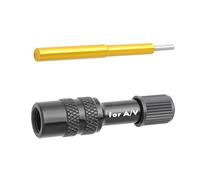 Buse de fourche pneumatique - Adaptateur d'extension de pompe, amortisseur | Outil de gonflage, tête de valve avec maintien sûr, raccord de pompe à suspension professionnel | Rallonge de vélo portable