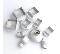 Buse de gaz carrée avec filtre en maille compatible avec 858 stations de reprise pour optimiser le transfert d'air chaud et améliorer la consistance de la soudure aux copeaux (45 x 45 mm)