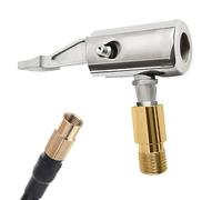 Buse De Gonflage De Pneus - Résistant, Raccord De Compresseur D'air Portable, Mandrin À Connexion Rapide, Adaptateur De Valve De Verrouillage À 90 Degrés, Connecteur Pour Gonfiagg