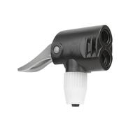Buse de gonflage des pneus de vélo - Double tête - Adaptateur de pompes à air - Valve de vélo - Adaptateur de tuyau - Fixation rapide et durable