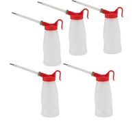 Buse de graissage en plastique haute résistance, injecteur d'huile transparent, type pistolet, tête de pulvérisation, outil de huilage pour l'entretien de la machine à coudre, 5