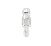 Buse de jet d'égout en acier inoxydable 5000 psi, kit de nettoyage de vidange haute pression avec /4 connexion rapide pour détartrant de tuyaux industriels, déboucheur de toilettes et d'évier (A)