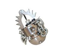 Buse de jet d'égout rotative en acier pour nettoyage des tuyaux de vidange - Buse de nettoyage à chaîne - Buse de jet haute pression pour usage résidentiel municipal - 3, 8, 40 L min