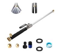 Buse de Jet for Tuyau de Nettoyeur Haute Pression, Nettoyeur Haute Pression Jet Flux, buse de Jet for Tuyau d'arrosage, Voitures, allées et patios (Noir + Bleu)(Black)