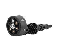 Buse de Lavage de Voiture - Pistolet pulvérisateur à d'eau multimode, tête de pulvérisation à 6 Fonctions, Sortie en Laiton réglable, Accessoire de Dispersion de Mousse, Outil de Nettoyage pour Le