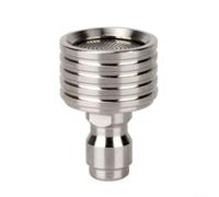 Buse de lavage haute pression en acier inoxydable avec connexion instantanée, adaptateur jet d'eau polyvalent pour nettoyage professionnel et bricolage de véhicules et terrasses (0,3 mm)