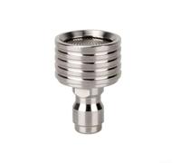 Buse de lavage haute pression en acier inoxydable avec connexion instantanée, adaptateur jet d'eau polyvalent pour nettoyage professionnel et bricolage de véhicules et terrasses (0,4 mm)