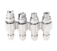 Buse de lave-glace 4 voies longue durée en acier inoxydable soudé 5000 psi, la plupart des accessoires de nettoyage en acier sans entretien, buse de nettoyage en acier