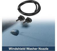 Buse De Lave-Glace Pour Pare-Brise Buse De Pulvérisation De Lave-Glace Avant Avec Tuyau De Liquide De 1,2 Mètre No.85381B1100 Pour Daihatsu Noir