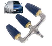 Buse de laveuse turbo - Tête de nettoyage rotative de 4000 psi, pulvérisateur haute pression, fixation d'eau durable, pièce de turbine réglable, accessoire de pulvérisation robuste, composant de