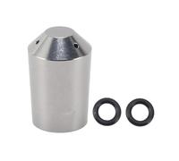 Buse de machine à café en acier inoxydable, bec verseur de mousse de lait, embout de remplacement for buse à vapeur, compatible avec Rancilio(Three Hole)