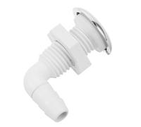 Buse de Massage à Jet Spa Blanc en Plastique Contrôle Précis du Flux | Compatible Retrofit pour Systèmes de Bain et Mur de Bain, Design Élégant, Usage Maison et Post-entraînement
