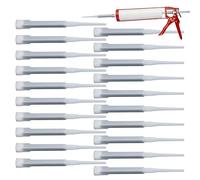 Buse de mélange époxy Cartouche de 20 tubes en résine | Buse pour mélange d'adhésifs pour réparation de fissures dans le béton et renforcement de structures de construction