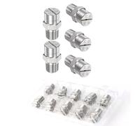 Buse de nettoyage, buse à angle pulvérisation, embout jet plat, raccord mâle 1/8 BSPT 1/4, 65/80/95/110°, en acier inoxydable 304(1/8 External Thread 9.5mm (Bore Diameter 2.4mm),95°)