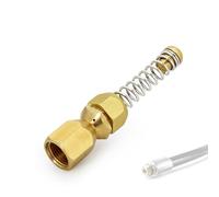 Buse de nettoyage de canalisations rotative pour Kärcher - Buse haute pression pour nettoyage de tuyaux, buse de nettoyeur haute pression pour Kränzle/Nilfisk, etc., buse spirale avec ressort, raccord