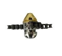 Buse de nettoyage de dragage de pipeline à haute pression, buse en diamant, élingue de chaîne de corde, buse d'égout rotative(1l2 Female 80LPM)