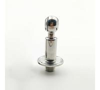 Buse de nettoyage rotative à trois pinces de 1,5 po, 1 pièce, micro-bille rotative à 360° en acier inoxydable for le nettoyage des réservoirs dans l'industrie pharmaceutique.