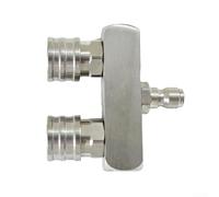 Buse de nettoyeur haute pression 2 en 1 en acier inoxydable, 1/4 mâle femelle à connexion rapide, double tête de jet, ensemble d'extension de nettoyeur haute pression (sans buse blanche)