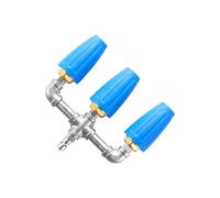 Buse de nettoyeur haute pression à 360 degrés - Embout de pulvérisation rotatif robuste, eau réglable | Fixation pour pelouse, jardin, cour, porche, balcon, terrasse, allée, nettoyage extérieur