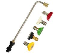 Buse de nettoyeur haute pression avec 5 buses de jet - Buse de nettoyage haute pression pour Kärcher K5 - Pistolet de pulvérisation haute pression pour Kärcher K2 K3 K4 K5 K6 K7 (90 degrés)