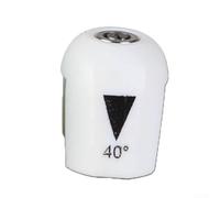 Buse de nettoyeur haute pression en acier inoxydable de 10,2 cm avec embout de pulvérisation à connexion rapide pour nettoyeur d'eau haute pression, ensemble coloré 0 degré, rouge (blanc)