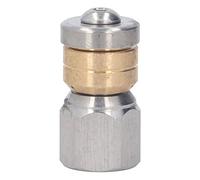 Buse de nettoyeur haute pression en acier inoxydable et laiton, buse de nettoyage d'égouts haute pression 5 000 psi pour le nettoyage des égouts, des éviers et des toilettes à (Fil féminin G1 / 4in)