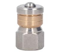 Buse de nettoyeur haute pression en acier inoxydable et laiton, buse de nettoyage d'égouts haute pression 5 000 psi pour le nettoyage des égouts, des éviers et des toilettes à (File féminin G3 / 8in)