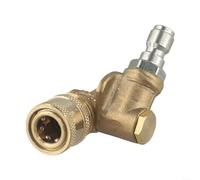 Buse de nettoyeur haute pression en alliage avec joint pivotant à 360 degrés pour connecteur rapide de 12 mm pour voiture, bateau, vélo, coupleur pivotant en métal pour équipement électrique extérieur