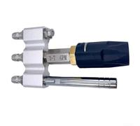 Buse de nettoyeur haute pression longue distance avec débit de 37 GPM et pulvérisation réglable du ventilateur large au jet concentré (triple tête)