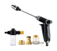 Buse De Nettoyeur Haute Pression - Pulvérisateur en D'aluminium 13,78 X 6,69 X 0,39 Pouces, Fixation De Tuyau D'arrosage Réglable, Pistolet À Eau Haute Pression Léger | Outil D'arrosage De Net