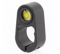 Buse de nivellement en alliage d'aluminium avec support pour barre de 36 mm de diamètre, niveau à bulle de précision pour accessoires de mesure GPS et trépieds en fibre de carbone, noir (25 mm)