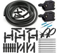 Buse de pare-brise Compatible Avec Freightliner Pour Sprinter 2001-2021, Kit De Pulvérisation De Buse De Pulvérisation De Lave-glace De Pare-brise De Remplacement(36pcs-Repair Tool)