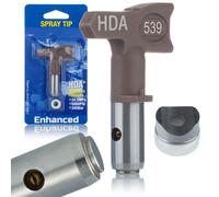 Rosfix Set Buse de Pulvérisation HD 539 - Jet 25 cm, Métal Nickelé Anticorrosion | Pour Enduit et Mastic | Compatible avec pistolet airless Graco, Wagner, Titan