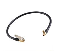 Buse de pompe à air allongée pour pneus de moto et de voiture - Connecteur en cuivre - Fonction de prévention des fuites - Connexion rapide - Compatible avec valve filetée - Plusieurs tailles - 10 cm
