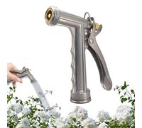 Buse de pulvérisateur de jardin - Pulvérisateur en métal en de zinc haute performance, débit d'eau réglable, raccord pour tuyau flexible avec filetage, dispositif de nettoyage et