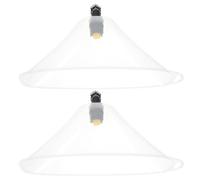 Buse de Pulvérisation 2 Pièces Coupe-vent en Plastique pour Brumisation | Compatible Système Haute Pression, Usage Extérieur et Petite Fontaine, Ensemble de 2 Pièces
