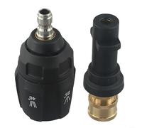 Buse de pulvérisation 5 en 1 pour nettoyeur haute pression et adaptateur à connexion rapide de 6,35 mm, embouts multi-angles en acier inoxydable pour Karcher K2/K3/K4/K5/K6 pour nettoyer les voitures