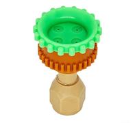 Buse de pulvérisation agricole à quatre trous - Pulvérisation directe réglable - Arroseur de jardin - Pour l'irrigation agricole et l'arrosage des plantes (plastique vert)