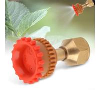 Buse de pulvérisation agricole, buse d'irrigation réglable à 4 trous, pour un arrosage et un entretien efficaces des espaces verts (rouge cuivré)