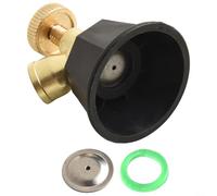 Buse de pulvérisation agricole réglable en alliage avec contrôle d'atomisation, noir pour tête d'arrosage cyclone, interface filetée 5,5 x 4,6 cm