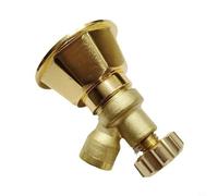 Buse de pulvérisation agricole réglable pour équipement d'irrigation cyclone, buse d'atomisation en aluminium doré avec filetage de 14 x 1,5 mm, 1 paquet