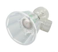 Buse de pulvérisation agricole réglable, tête d'arrosage de jardin en plastique haute pression avec filetage de 14 x 1,5 mm pour systèmes d'irrigation, blanc (1 pièce)