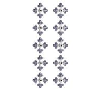 Buse de Pulvérisation Atomisante à Quatre Voies Détachable | Plastique Gris, Brumisation Uniforme pour Semis et Jardinières Suspendues, Usage Extérieur