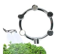Buse de pulvérisation, buses pour tuyaux d'arrosage en acier inoxydable | Buse annulaire multifonction légère et lavable pour jardins, serres, contrôle de la poussière, r