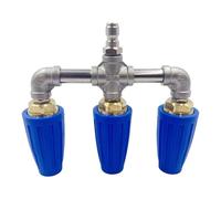 Buse de pulvérisation - Conseils de disque de pression | Triple réduction de pression de buse | Buse turbine rotative 4000 psi avec raccord rapide | Accessoires de nettoyage haute pression pour pont